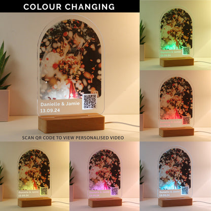 Personalised QR Photo Upload LED Light