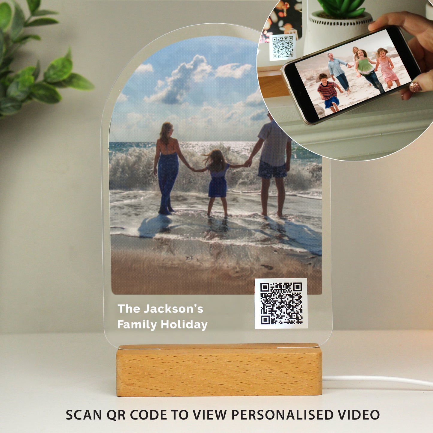 Personalised QR Photo Upload LED Light