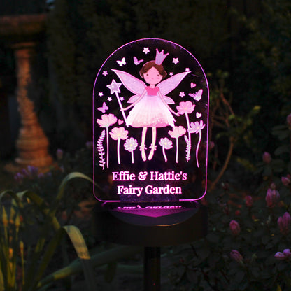Personalised Fairy Princess Solar Light