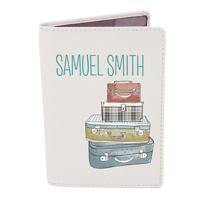 Personalised Suitcases Cream Passport Holder