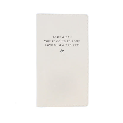 Personalised Any Message Travel Document Holder