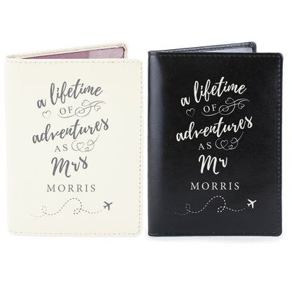 Personalised Lifetime of Adventures Couples Passports