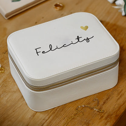 Personalised Leatherette Jewellery Box