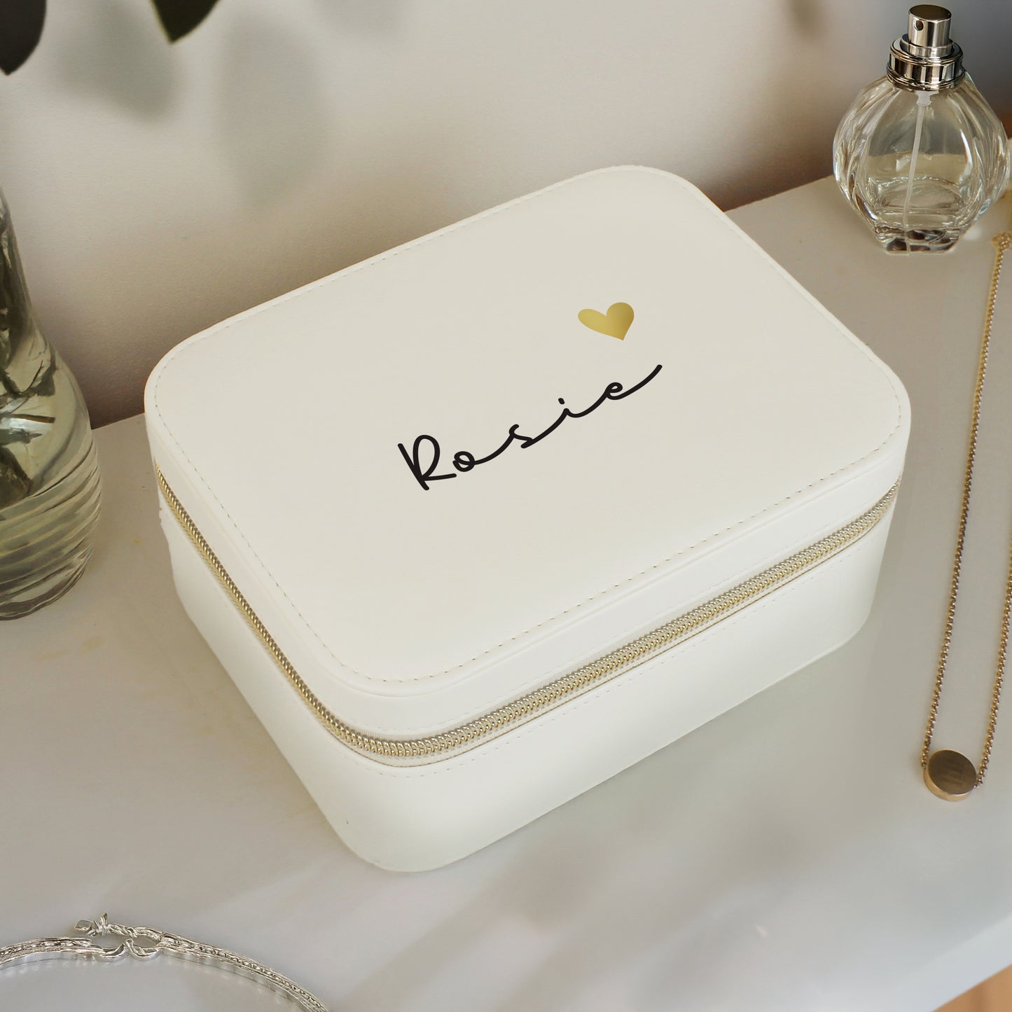 Personalised Leatherette Jewellery Box