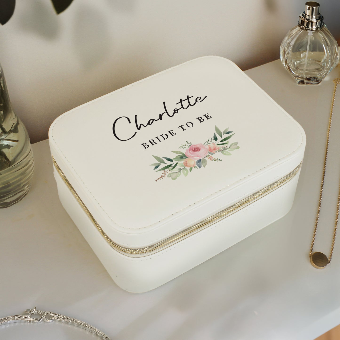 Personalised Wedding Travel Jewellery Box