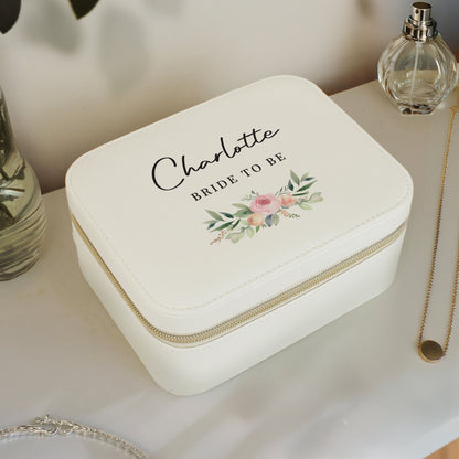 Personalised Wedding Travel Jewellery Box