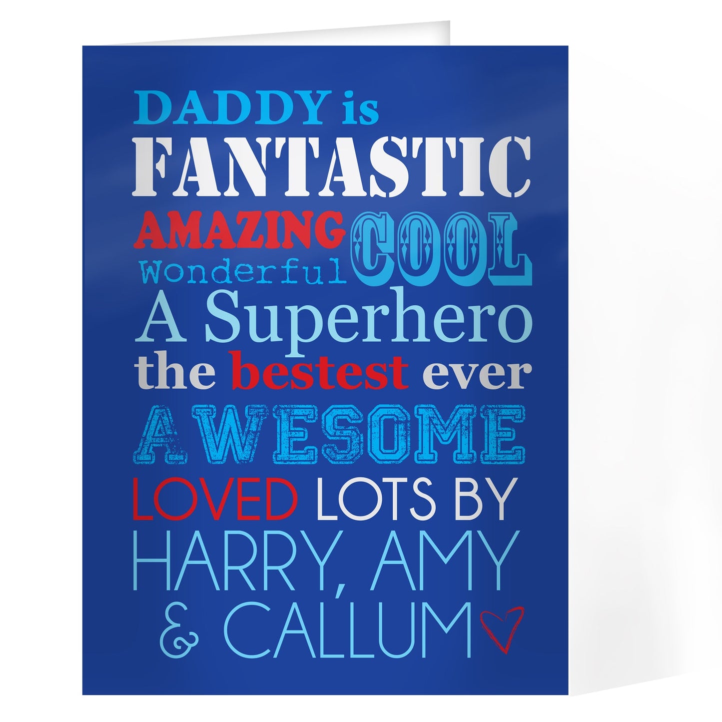 Personalised He Is...Card