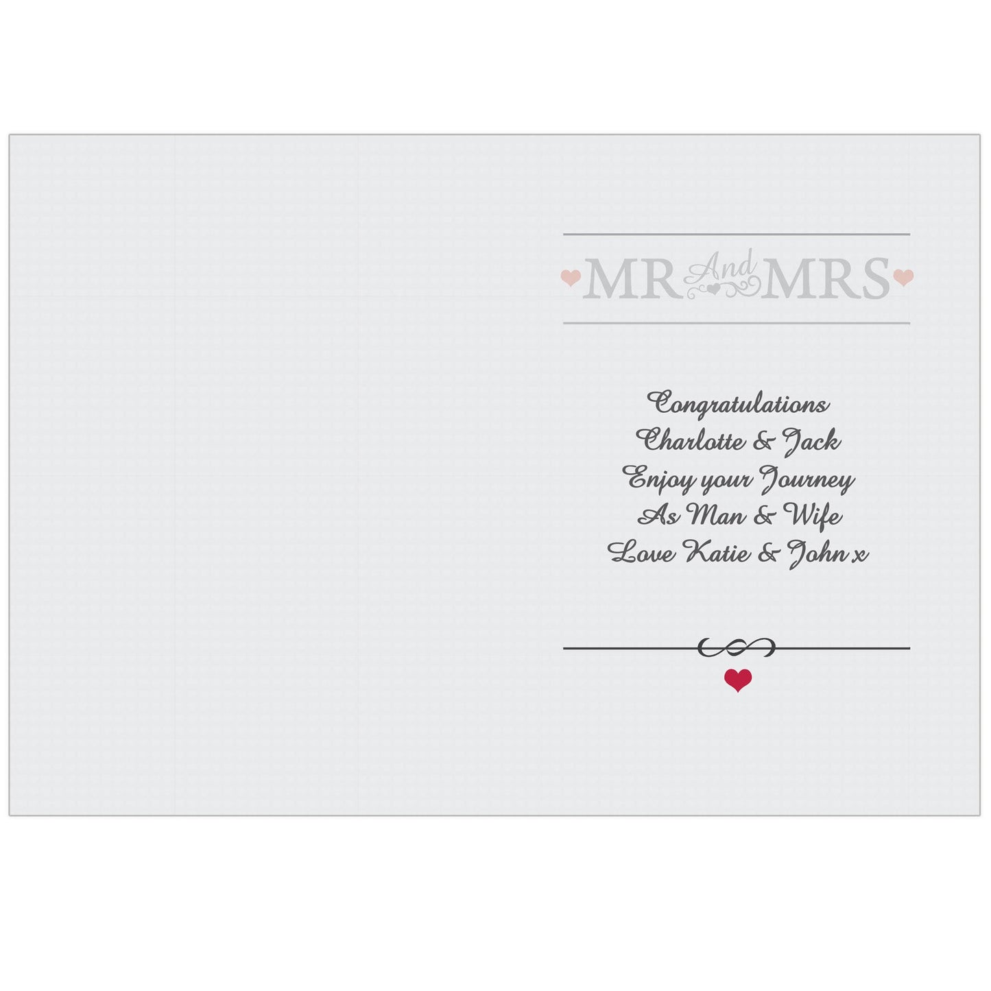 Personalised Mr & Mrs Card