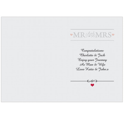 Personalised Mr & Mrs Card