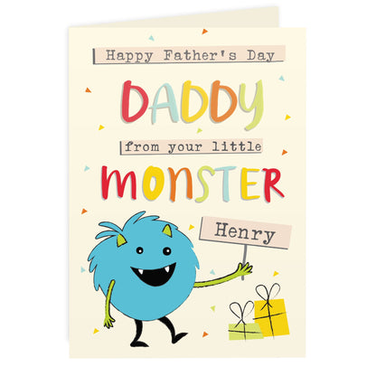 Personalised Little Monster Card