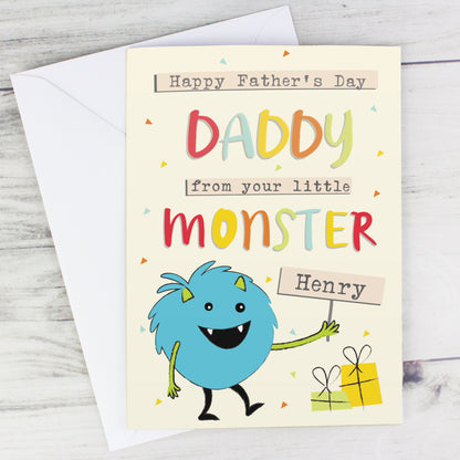 Personalised Little Monster Card