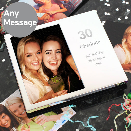 Personalised Big Numbers 6x4 Photo Frame Album