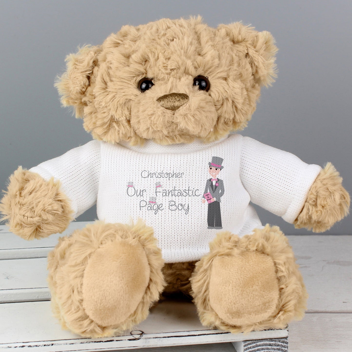 Personalised Fabulous Page Boy Teddy Bear