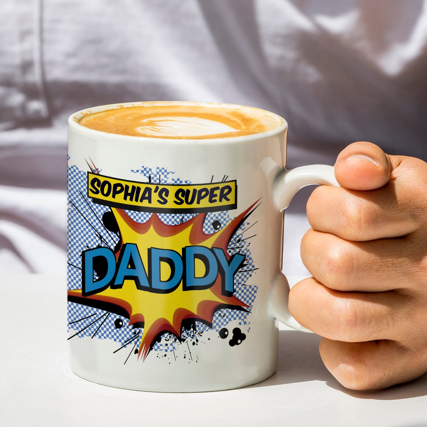 Personalised Super Hero Comic Book Themed Mug